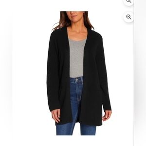 Gap Women's Long Sleeve Open Cardigan Black Oversized